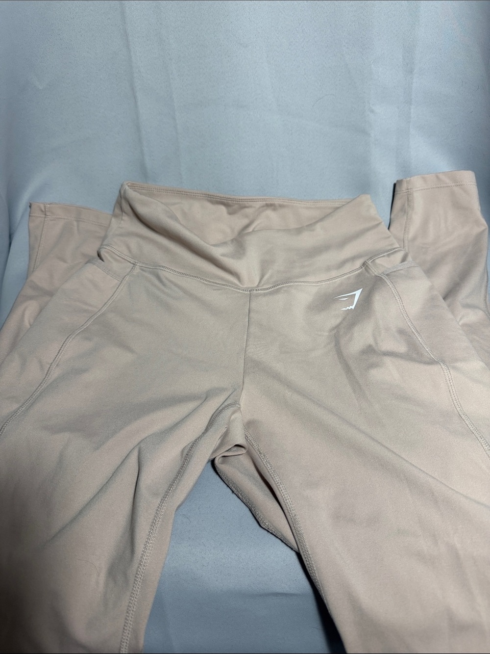 Gymshark High-Waist Leggings — Beige